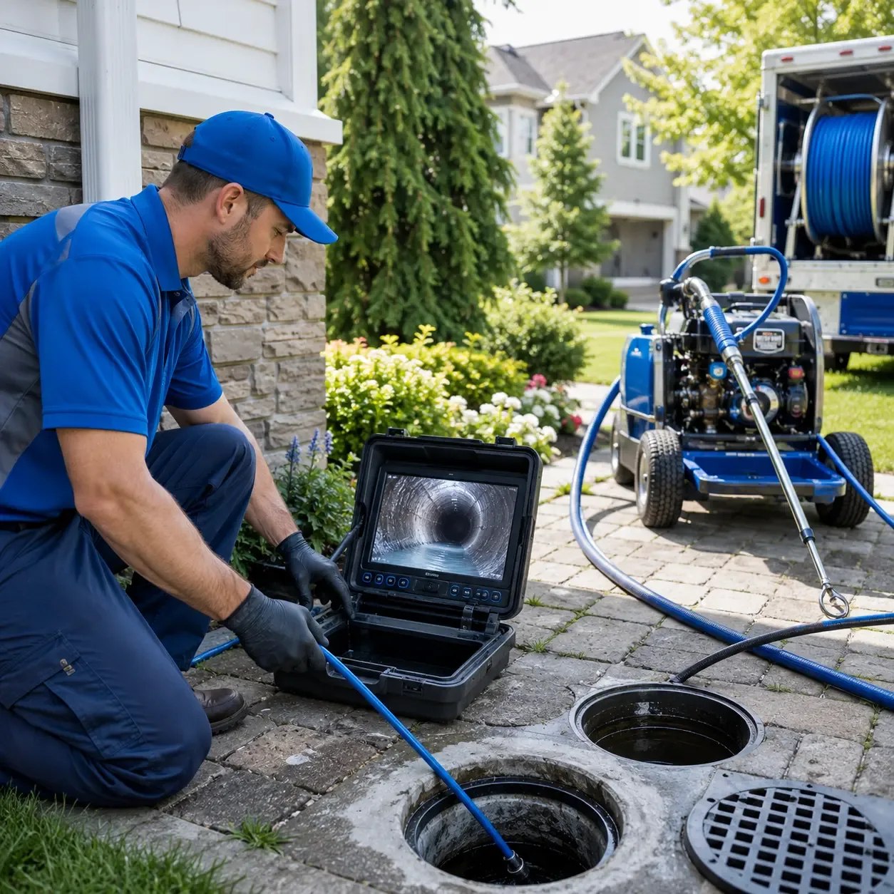 Outdoor drain cleaning professionals serving Midfield, TX
